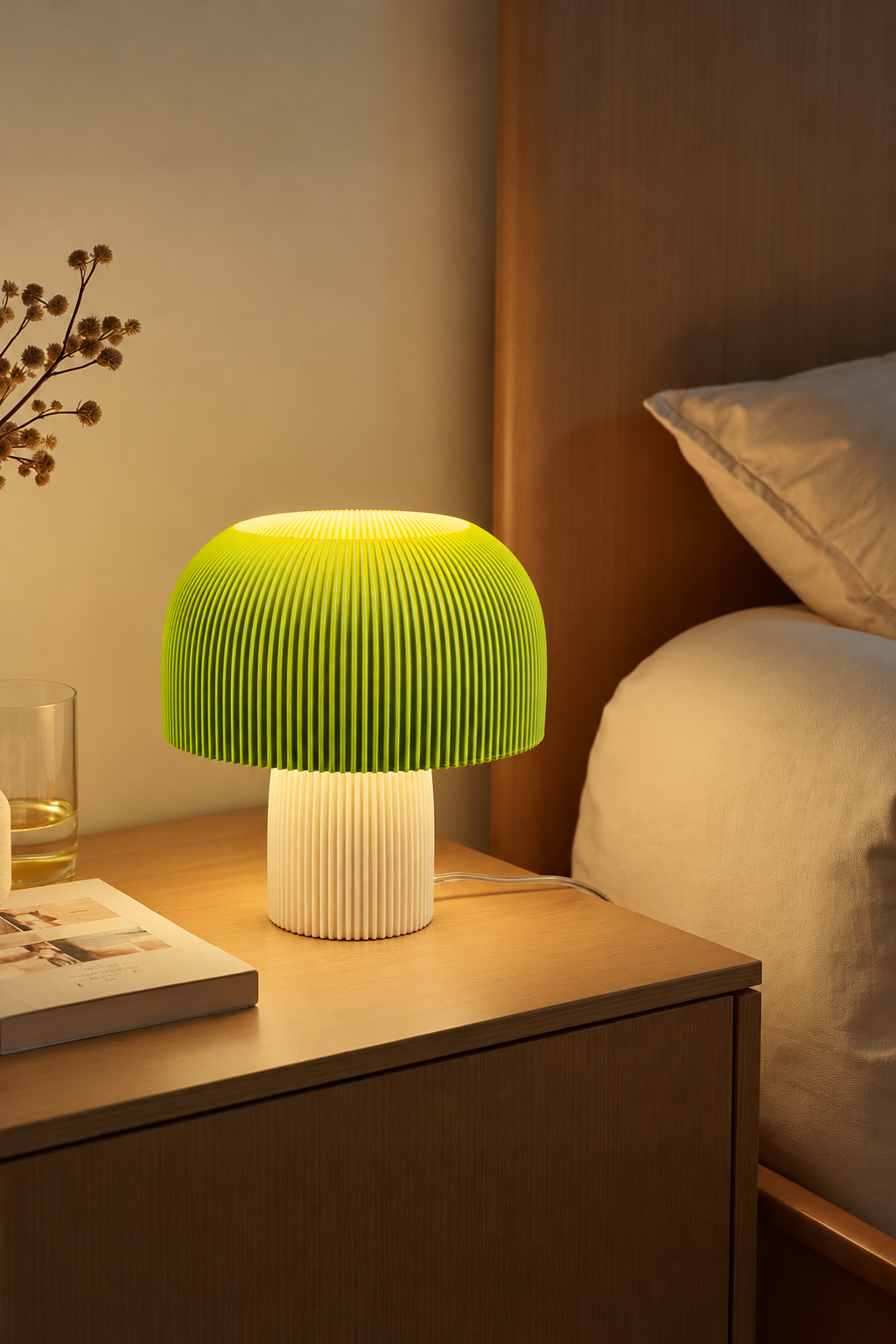 KAI | Table Lamp - White & Green
